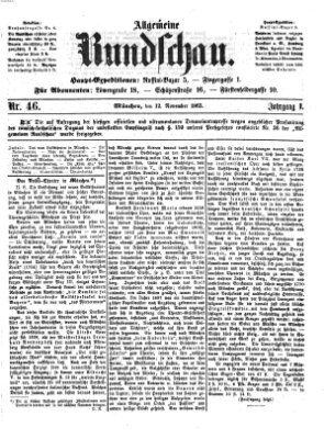 Allgemeine Rundschau Sonntag 12. November 1865