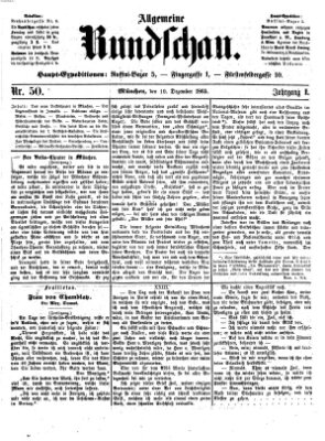 Allgemeine Rundschau Sonntag 10. Dezember 1865