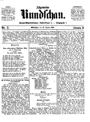 Allgemeine Rundschau Sonntag 14. Januar 1866