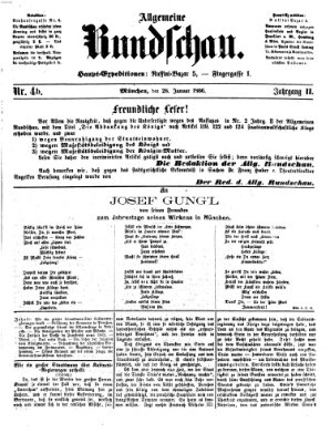 Allgemeine Rundschau Sonntag 28. Januar 1866