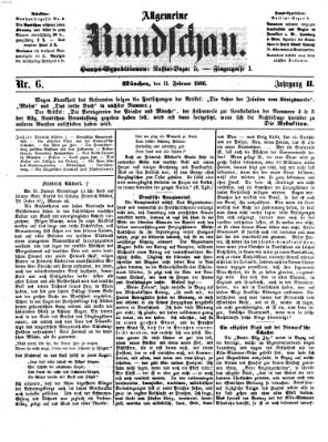 Allgemeine Rundschau Sonntag 11. Februar 1866