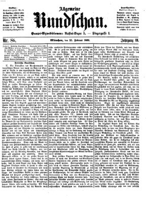 Allgemeine Rundschau Sonntag 25. Februar 1866