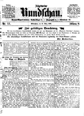 Allgemeine Rundschau Sonntag 18. März 1866