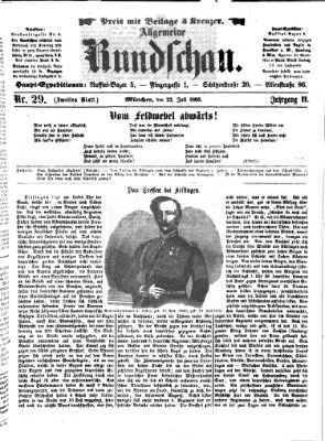 Allgemeine Rundschau Sonntag 22. Juli 1866