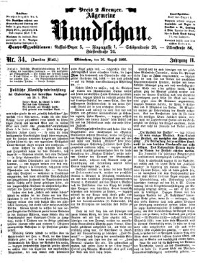 Allgemeine Rundschau Sonntag 26. August 1866