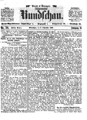 Allgemeine Rundschau Donnerstag 6. September 1866