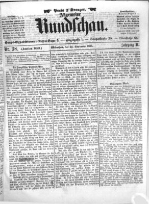 Allgemeine Rundschau Sonntag 23. September 1866