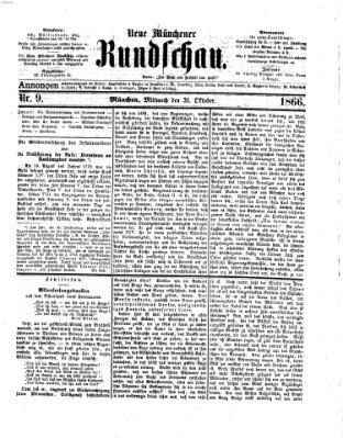 Neue Münchener Rundschau Mittwoch 31. Oktober 1866