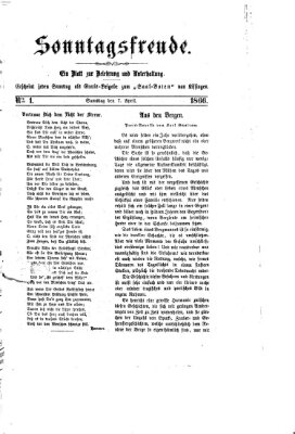 Saal-Bote Samstag 7. April 1866