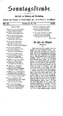 Saal-Bote Samstag 28. Juli 1866