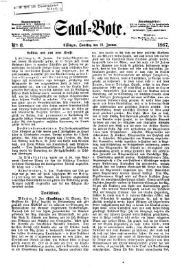 Saal-Bote Samstag 12. Januar 1867