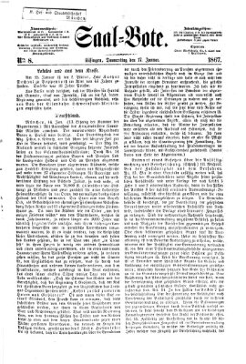 Saal-Bote Donnerstag 17. Januar 1867