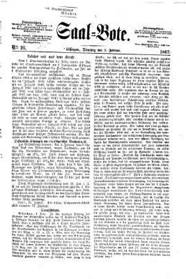 Saal-Bote Dienstag 5. Februar 1867