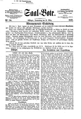 Saal-Bote Donnerstag 28. März 1867