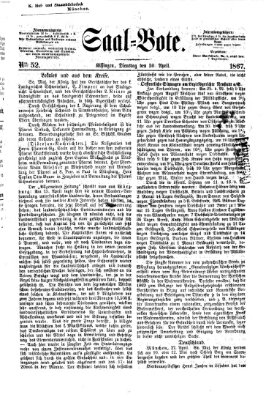 Saal-Bote Dienstag 30. April 1867