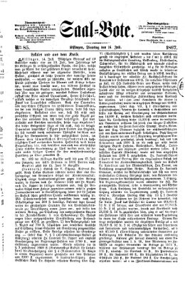 Saal-Bote Dienstag 16. Juli 1867