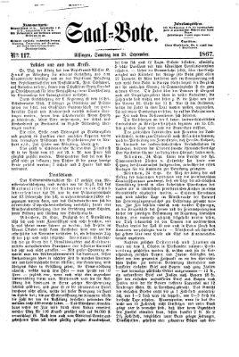 Saal-Bote Samstag 28. September 1867