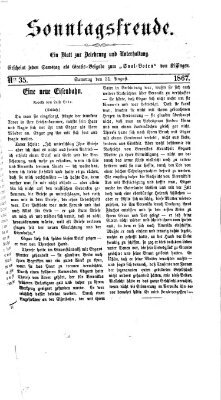 Saal-Bote Samstag 31. August 1867