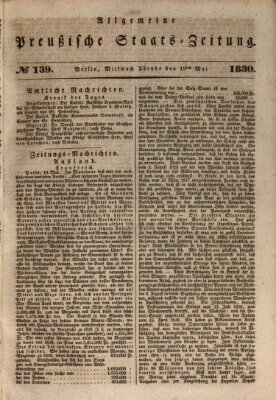 Allgemeine preußische Staats-Zeitung Mittwoch 19. Mai 1830