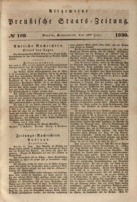 Allgemeine preußische Staats-Zeitung Samstag 19. Juni 1830