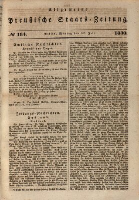 Allgemeine preußische Staats-Zeitung Montag 5. Juli 1830