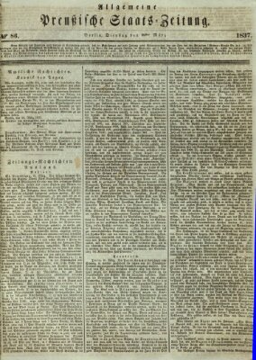 Allgemeine preußische Staats-Zeitung Dienstag 28. März 1837