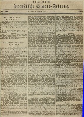 Allgemeine preußische Staats-Zeitung Dienstag 11. April 1837