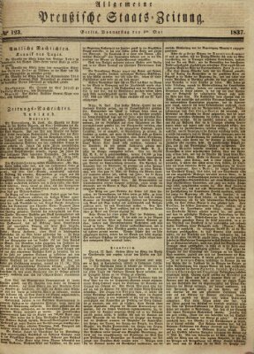 Allgemeine preußische Staats-Zeitung Donnerstag 4. Mai 1837