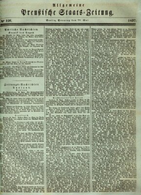 Allgemeine preußische Staats-Zeitung Sonntag 7. Mai 1837