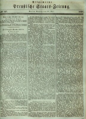 Allgemeine preußische Staats-Zeitung Montag 8. Mai 1837