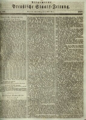 Allgemeine preußische Staats-Zeitung Dienstag 23. Mai 1837