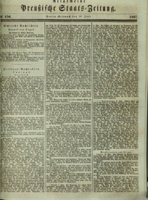 Allgemeine preußische Staats-Zeitung Mittwoch 7. Juni 1837