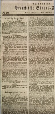 Allgemeine preußische Staats-Zeitung Samstag 30. September 1837