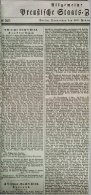 Allgemeine preußische Staats-Zeitung Donnerstag 23. November 1837