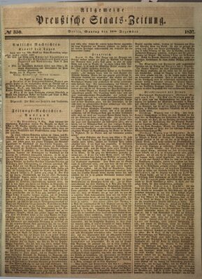 Allgemeine preußische Staats-Zeitung Montag 18. Dezember 1837