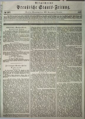 Allgemeine preußische Staats-Zeitung Sonntag 24. Dezember 1837