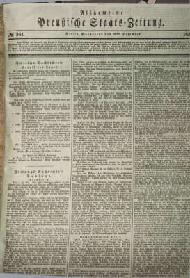 Allgemeine preußische Staats-Zeitung Saturday 30. December 1837