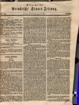 Allgemeine preußische Staats-Zeitung Samstag 7. Mai 1842