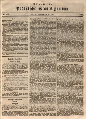 Allgemeine preußische Staats-Zeitung Montag 9. Mai 1842