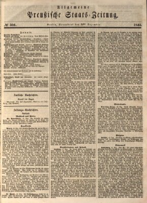 Allgemeine preußische Staats-Zeitung Samstag 24. Dezember 1842