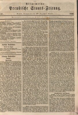 Allgemeine preußische Staats-Zeitung Samstag 24. Dezember 1842