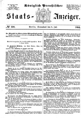 Königlich Preußischer Staats-Anzeiger (Allgemeine preußische Staats-Zeitung) Samstag 8. Juli 1854