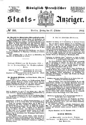 Königlich Preußischer Staats-Anzeiger (Allgemeine preußische Staats-Zeitung) Freitag 27. Oktober 1854