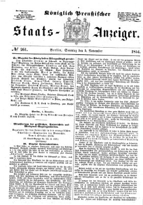 Königlich Preußischer Staats-Anzeiger (Allgemeine preußische Staats-Zeitung) Sonntag 5. November 1854