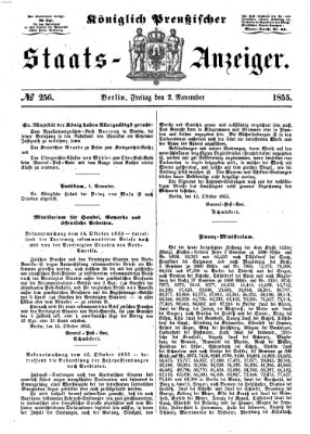 Königlich Preußischer Staats-Anzeiger (Allgemeine preußische Staats-Zeitung) Freitag 2. November 1855