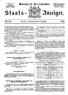 Königlich Preußischer Staats-Anzeiger (Allgemeine preußische Staats-Zeitung) Samstag 8. Dezember 1855