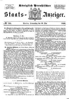 Königlich Preußischer Staats-Anzeiger (Allgemeine preußische Staats-Zeitung) Donnerstag 29. Mai 1856