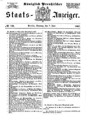 Königlich Preußischer Staats-Anzeiger (Allgemeine preußische Staats-Zeitung) Sonntag 7. Juni 1857