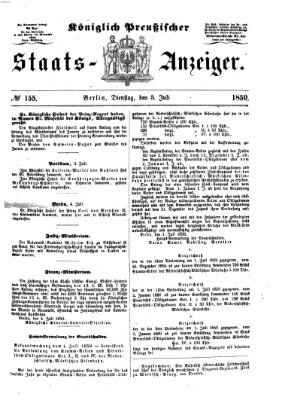 Königlich Preußischer Staats-Anzeiger (Allgemeine preußische Staats-Zeitung) Dienstag 5. Juli 1859