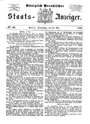 Königlich Preußischer Staats-Anzeiger (Allgemeine preußische Staats-Zeitung) Donnerstag 24. Mai 1860